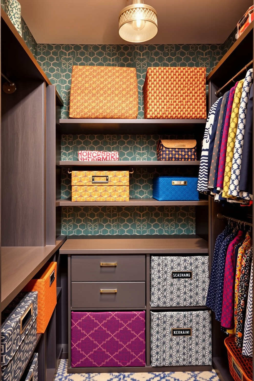 Closet Wallpaper Decorating Ideas 21