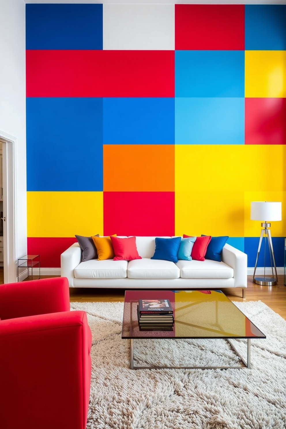 Color Blocking Wall Painting Ideas 10