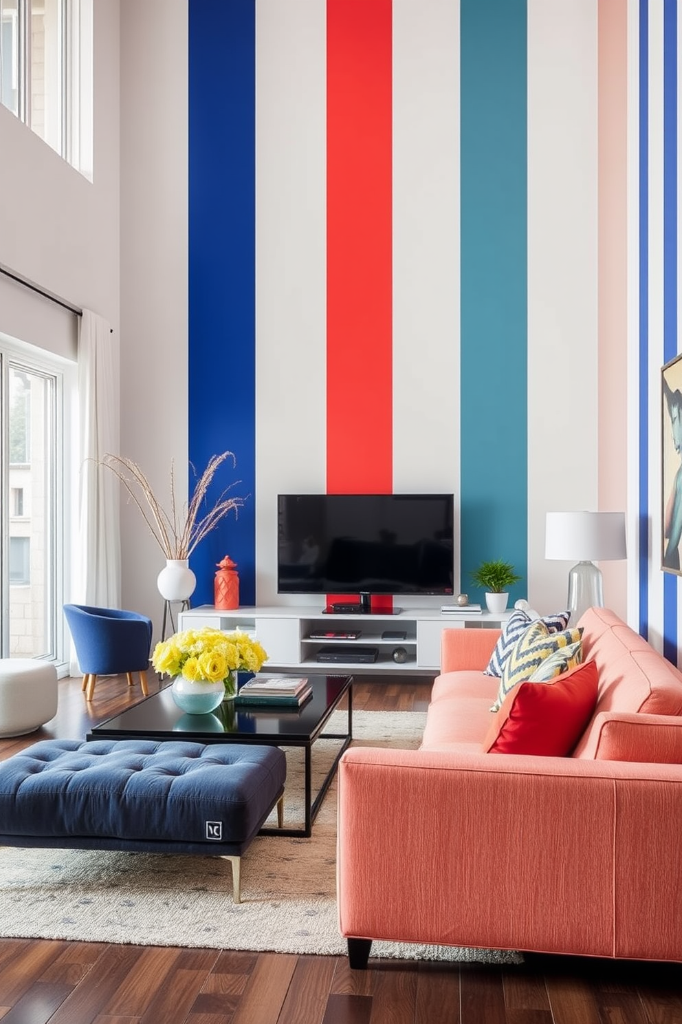 Color Blocking Wall Painting Ideas 15