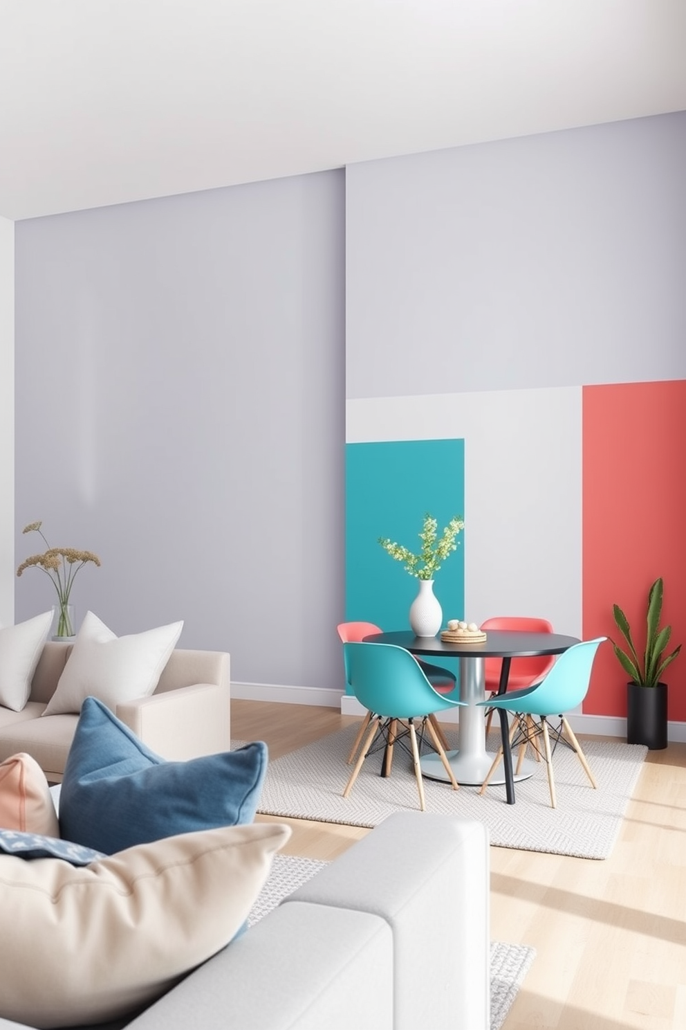 Color Blocking Wall Painting Ideas 17