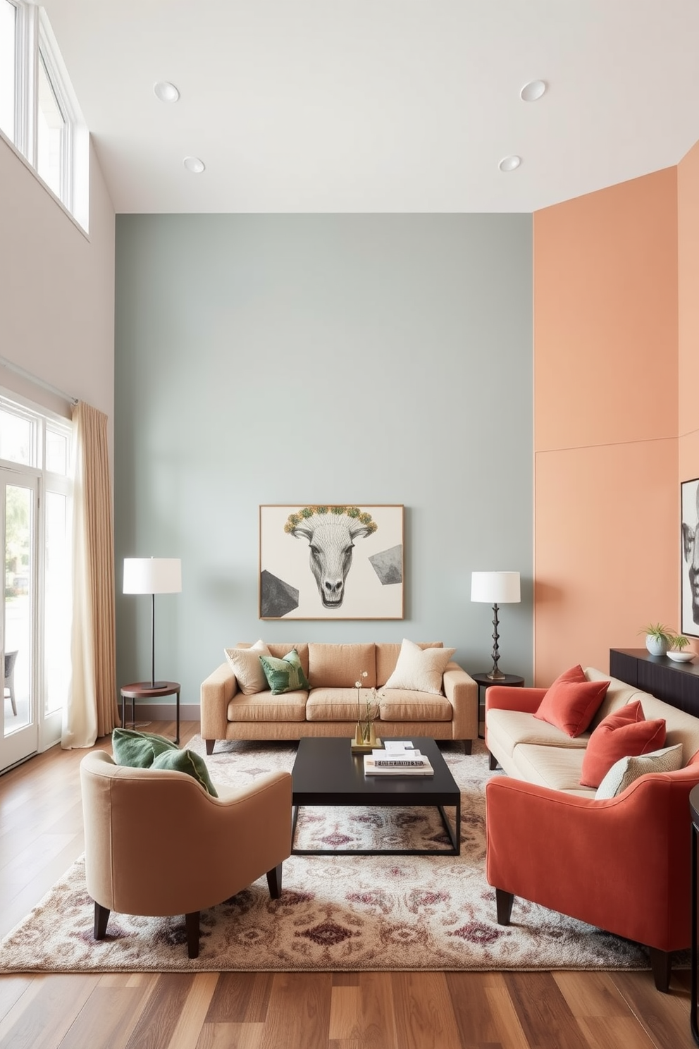 Color Blocking Wall Painting Ideas 29