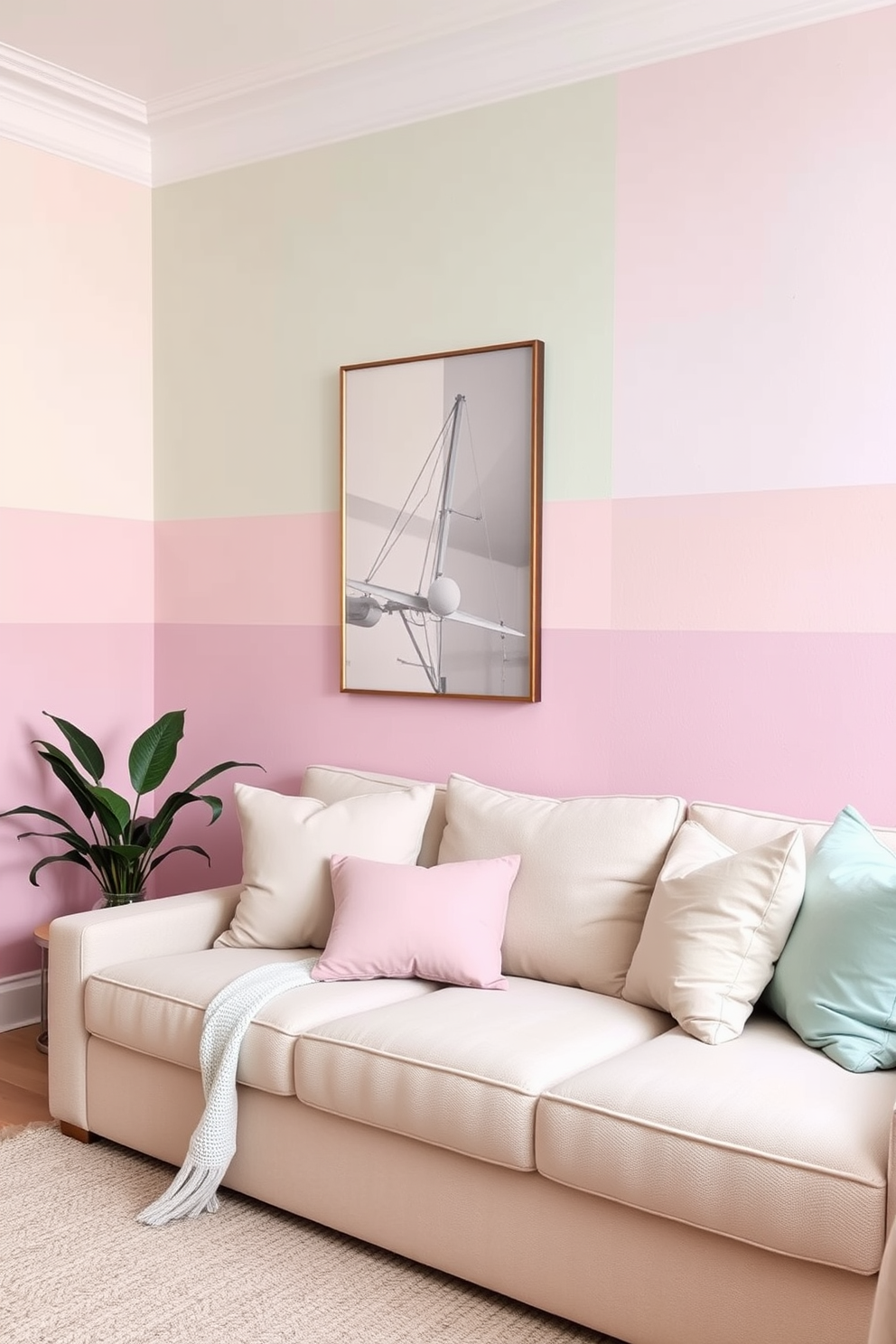 Color Blocking Wall Painting Ideas 6