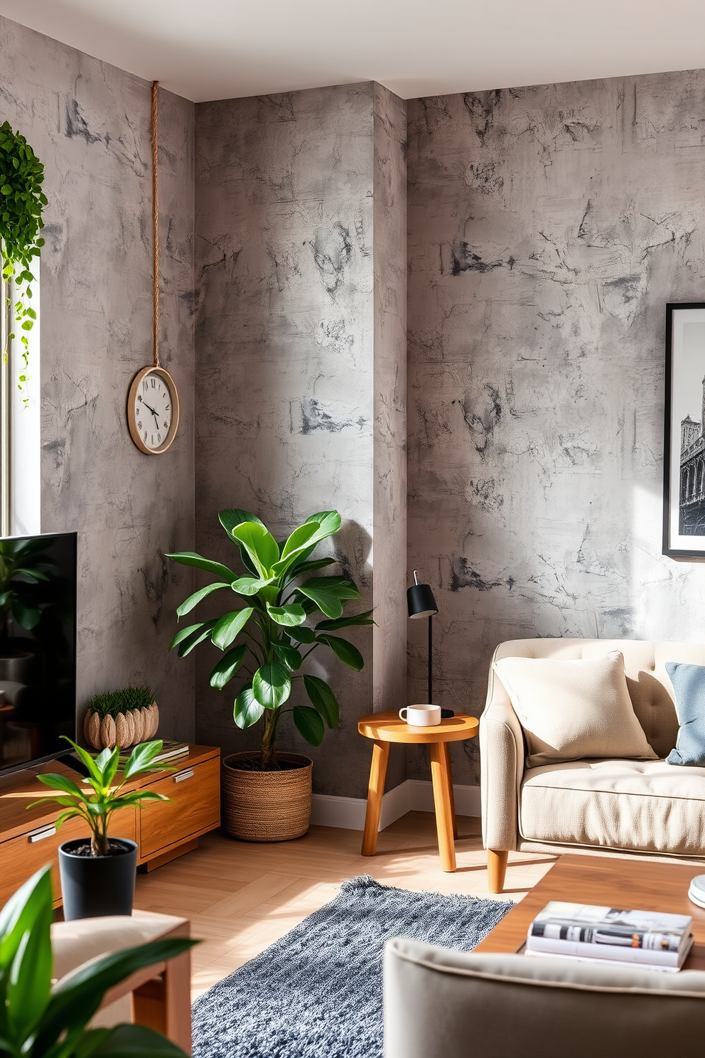 Concrete Wallpaper Decorating Ideas 13