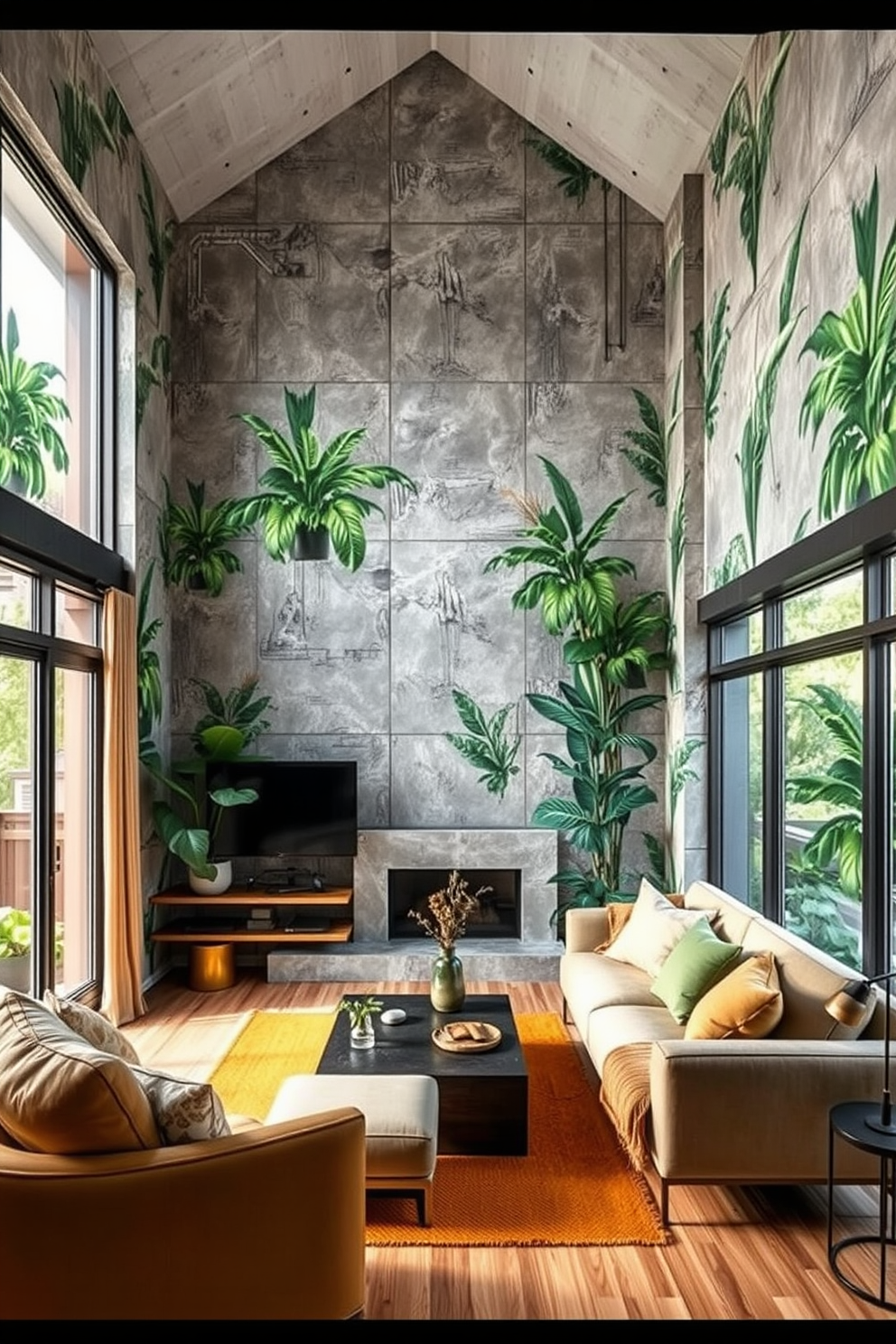 Concrete Wallpaper Decorating Ideas 30