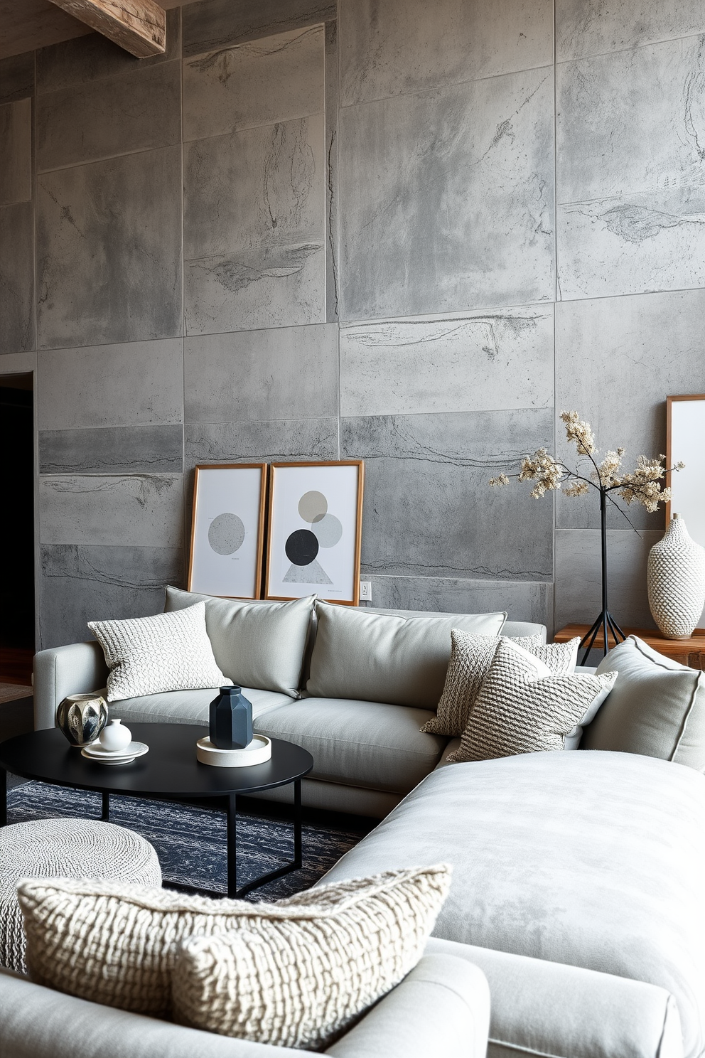 Concrete Wallpaper Decorating Ideas 6