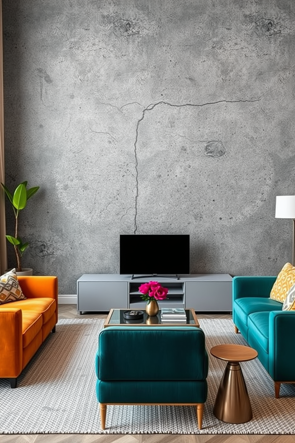 Concrete Wallpaper Decorating Ideas 9