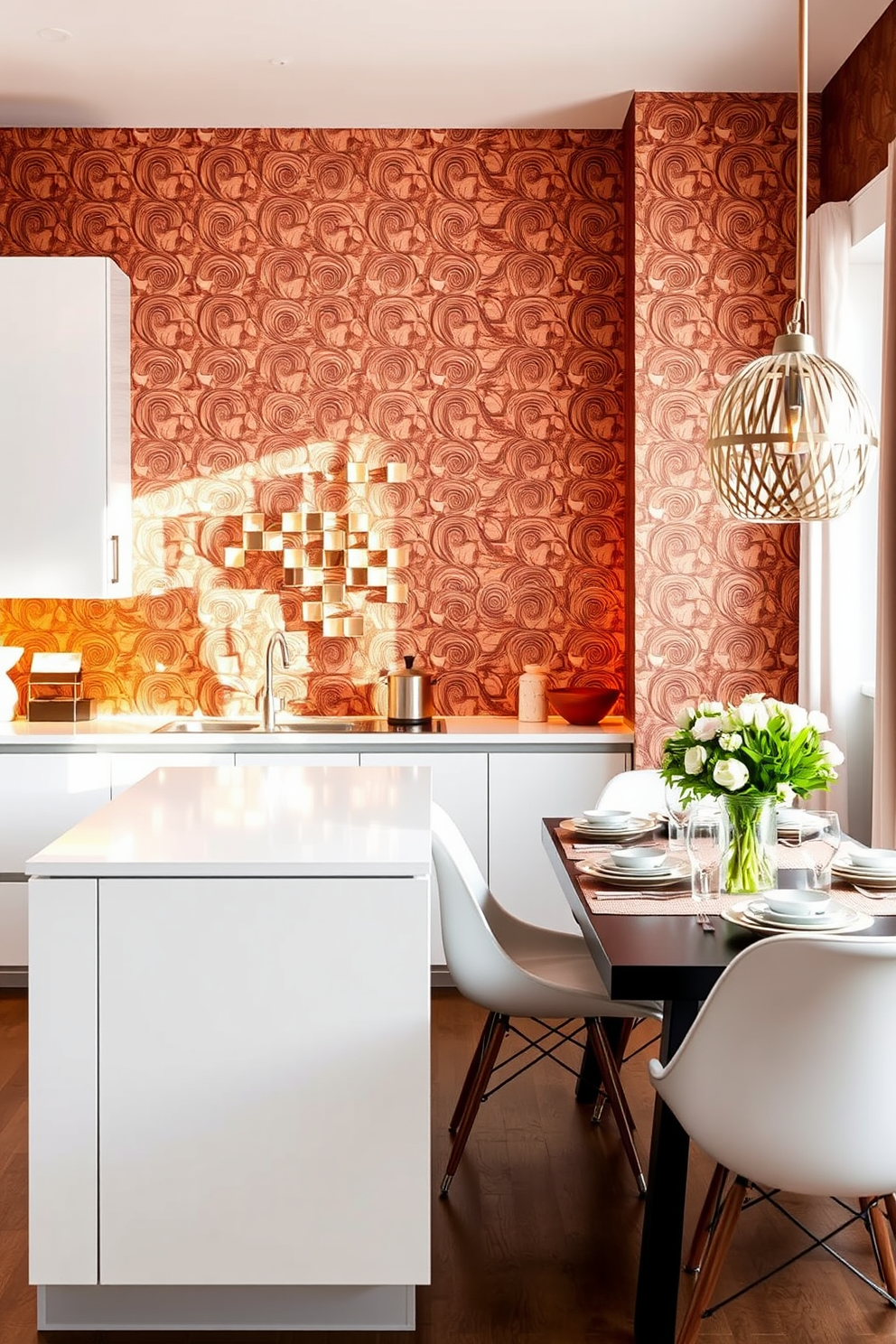 Copper Wallpaper Decorating Ideas 1