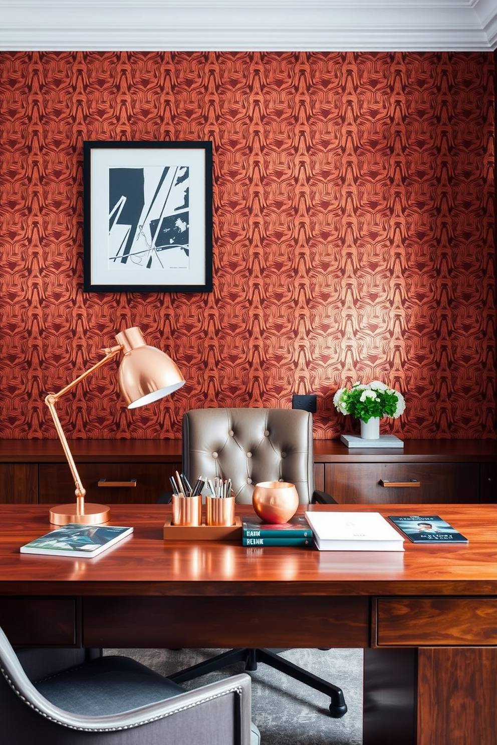 Copper Wallpaper Decorating Ideas 15