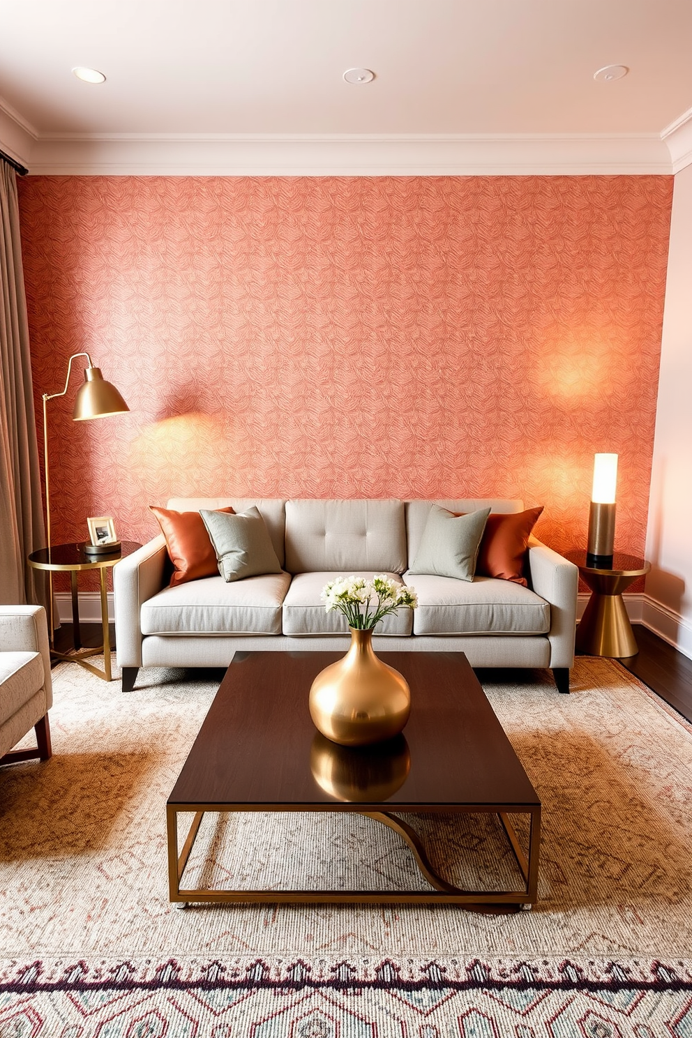 Copper Wallpaper Decorating Ideas 19