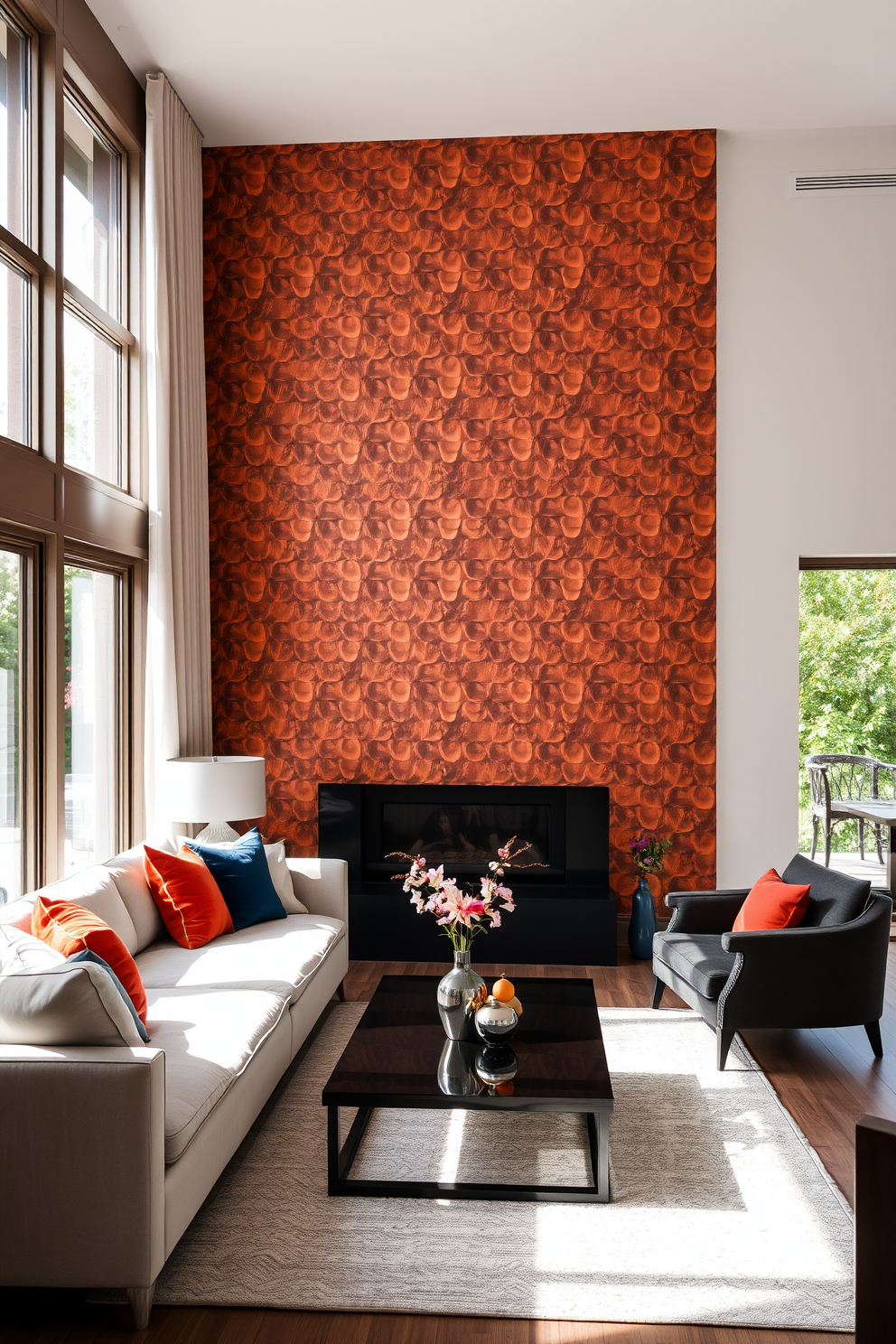 Copper Wallpaper Decorating Ideas 3