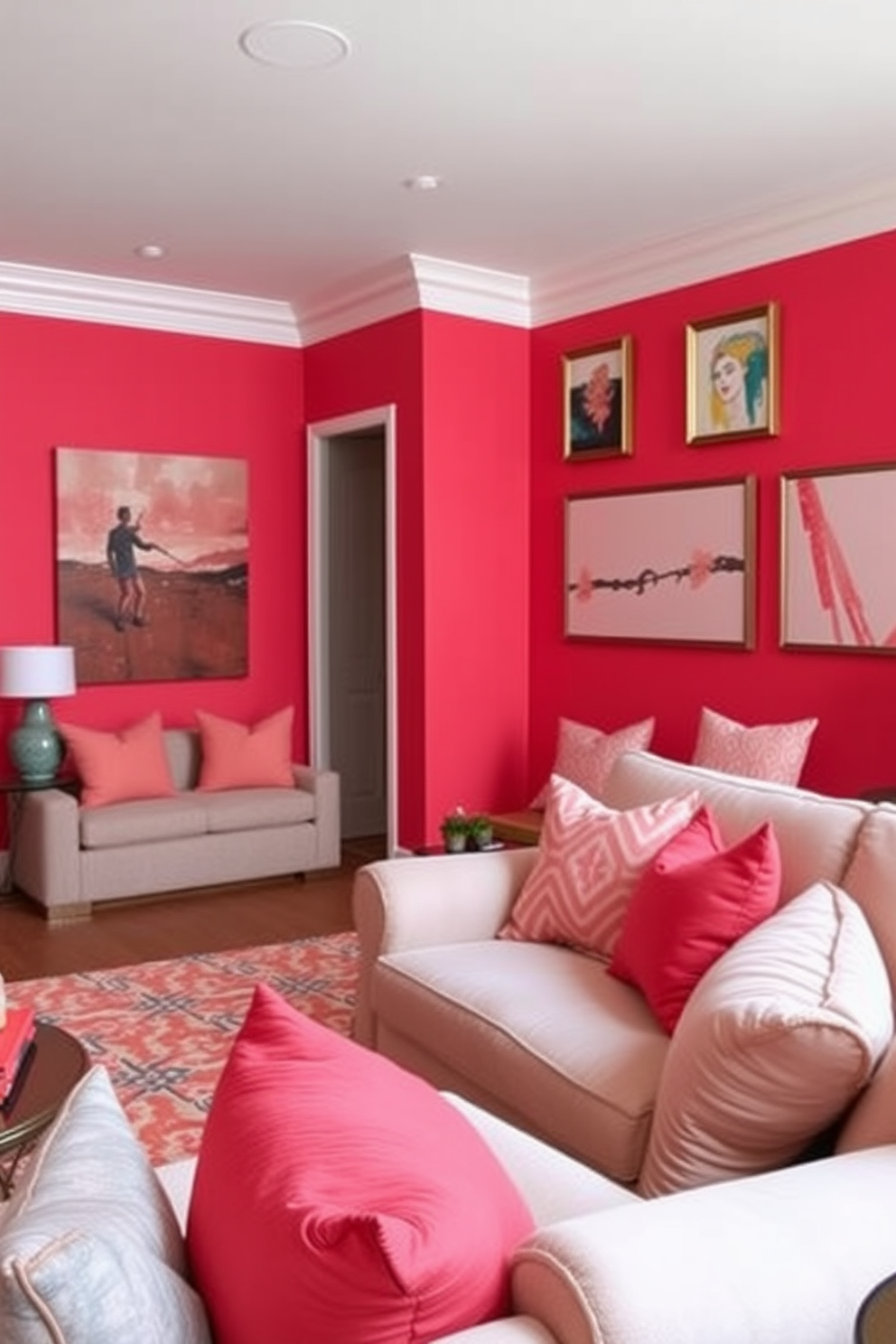 Coral Wall Painting Ideas 1