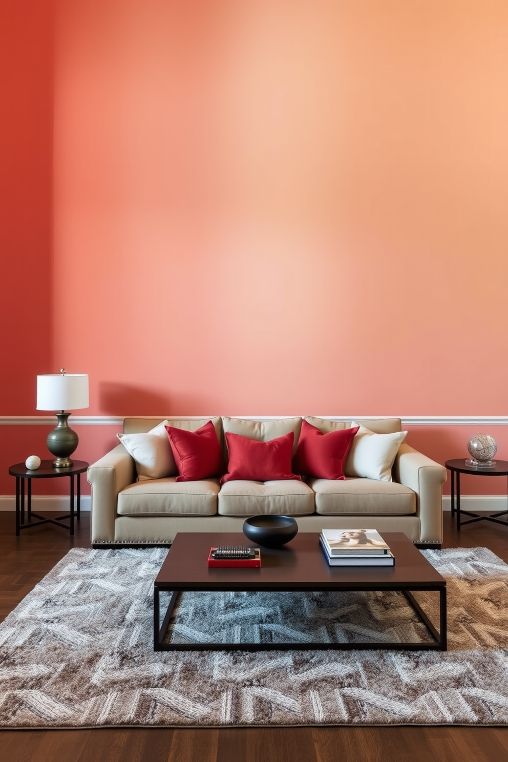 Coral Wall Painting Ideas 11