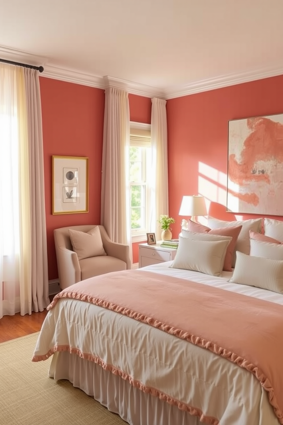 Coral Wall Painting Ideas 3