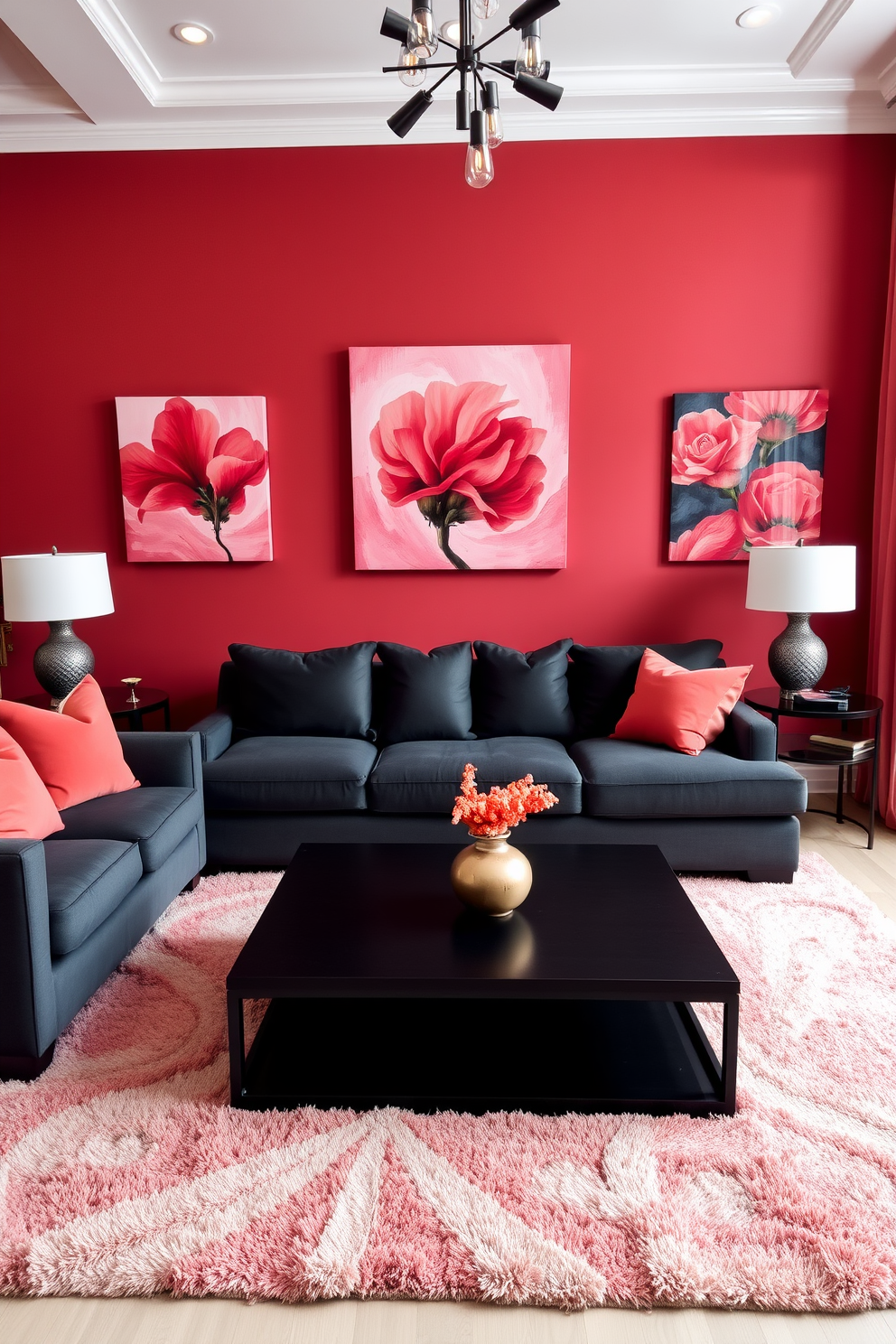 Coral Wall Painting Ideas 30