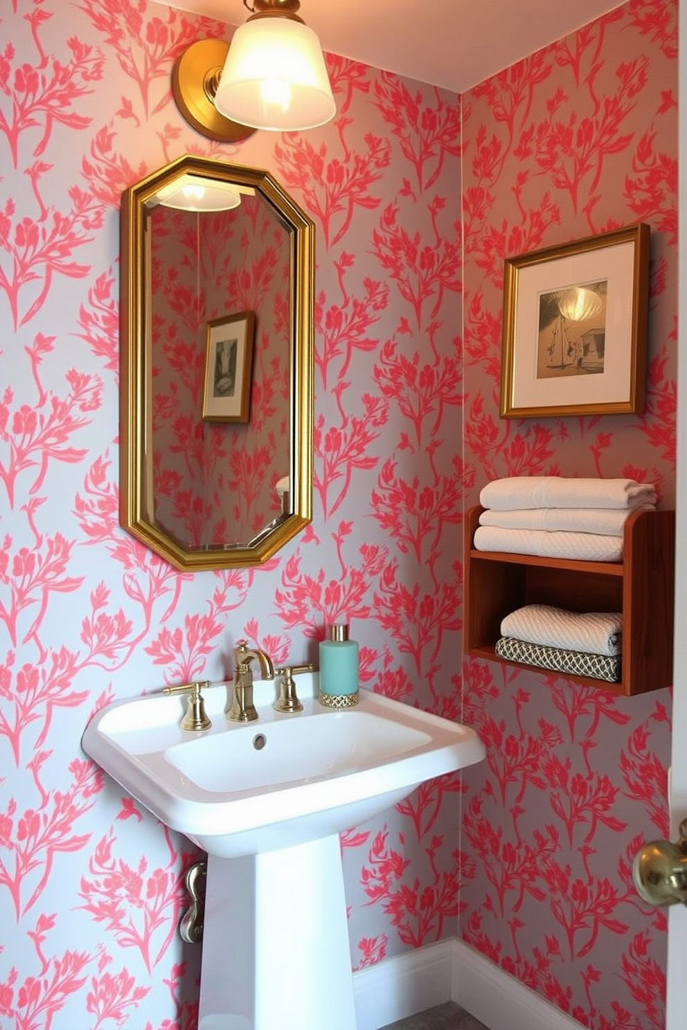 Coral Wallpaper Decorating Ideas 10