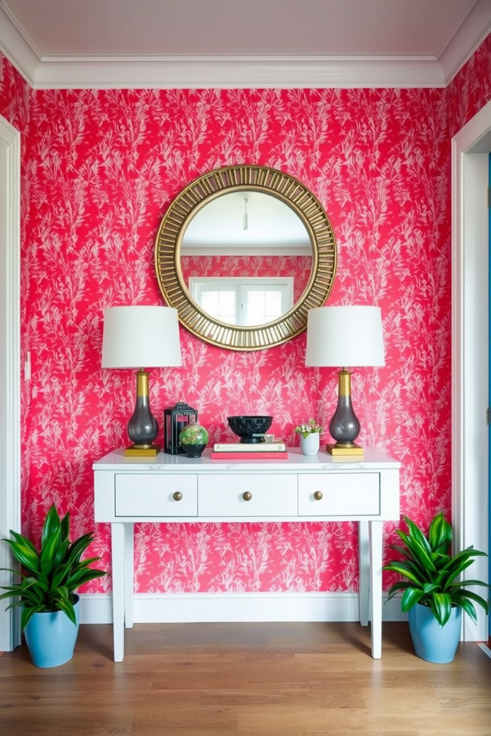 Coral Wallpaper Decorating Ideas 11