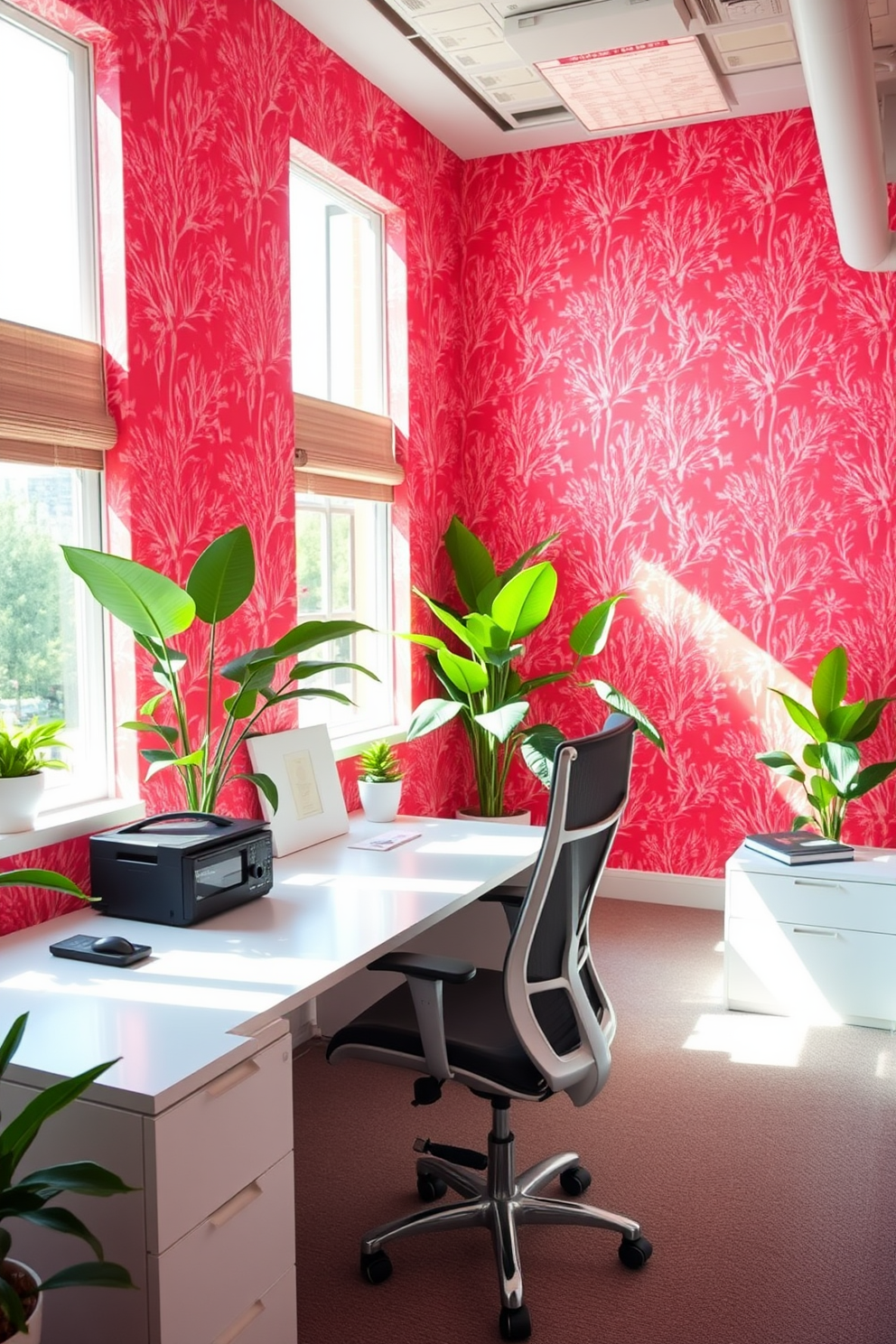 Coral Wallpaper Decorating Ideas 20