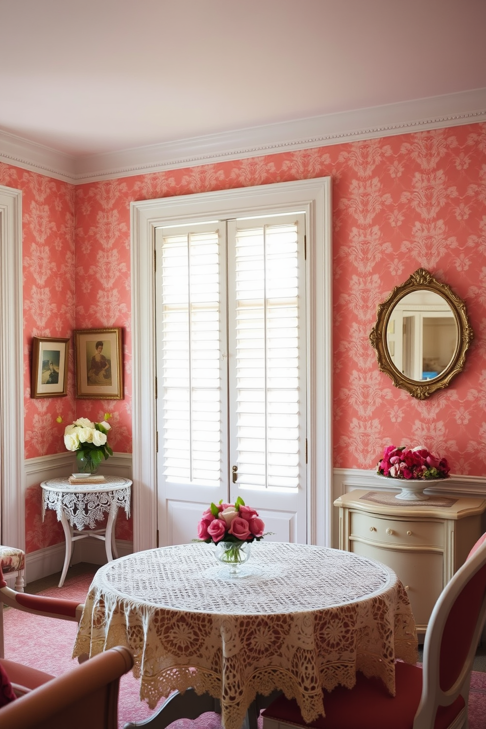 Coral Wallpaper Decorating Ideas 21