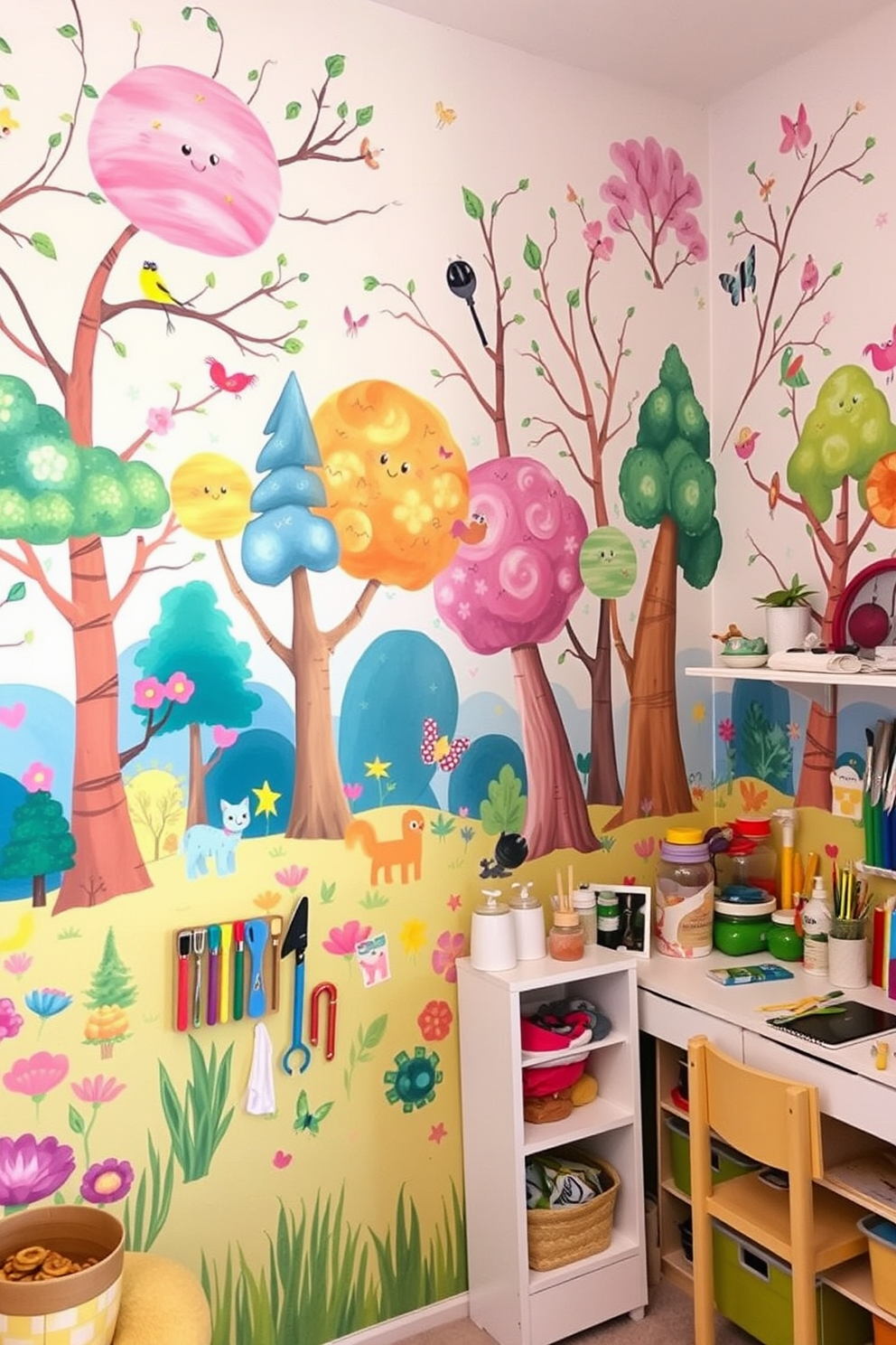 Craft Room Wall Painting Ideas 14