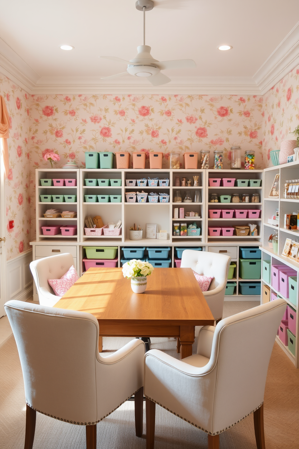 Craft Room Wallpaper Decorating Ideas 11