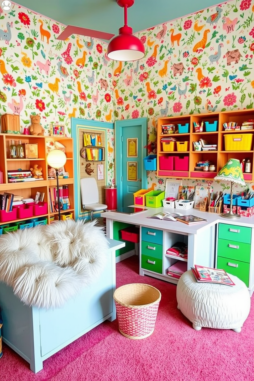 Craft Room Wallpaper Decorating Ideas 15