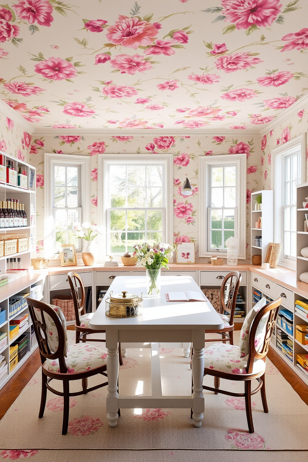 Craft Room Wallpaper Decorating Ideas 2