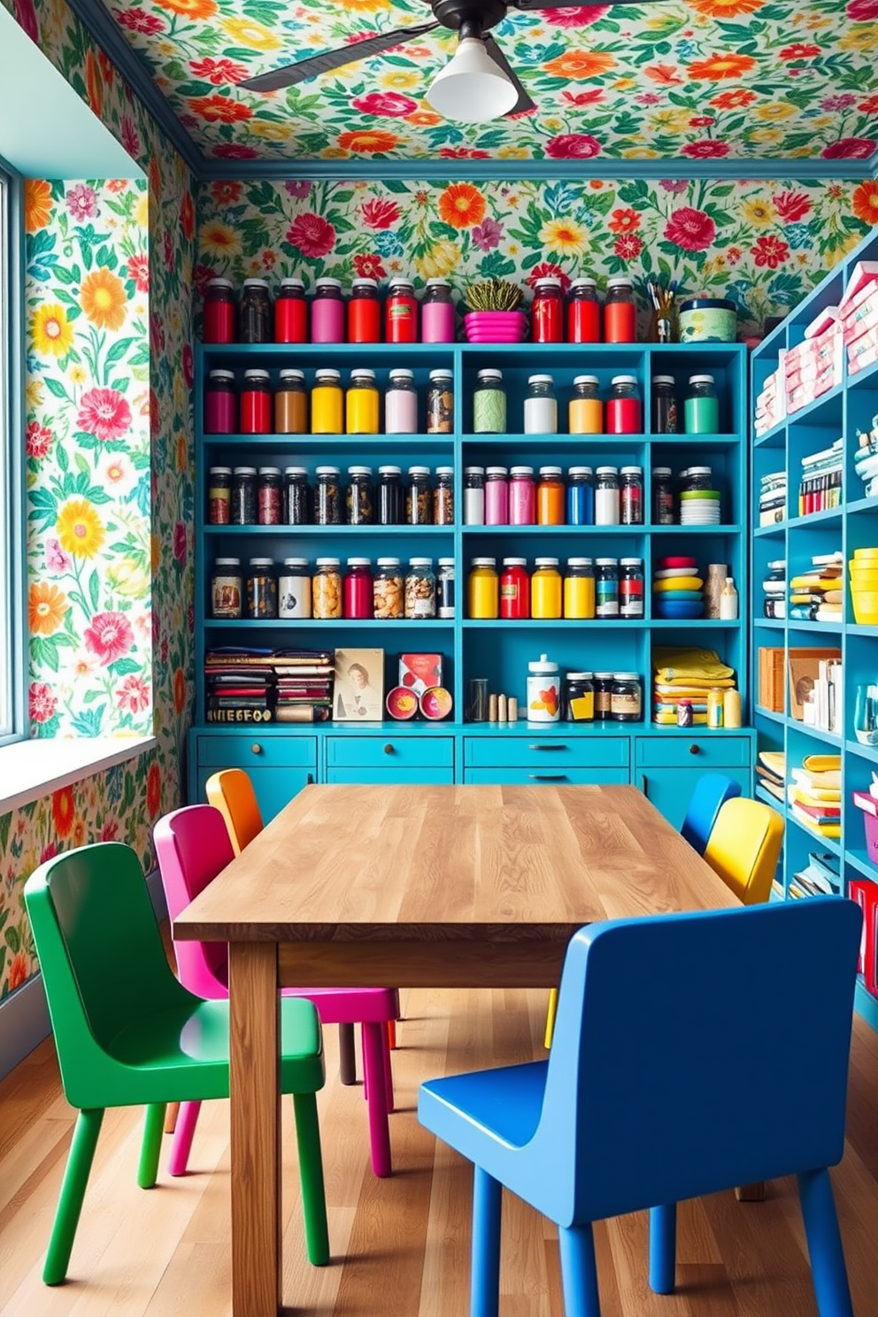 Craft Room Wallpaper Decorating Ideas 21