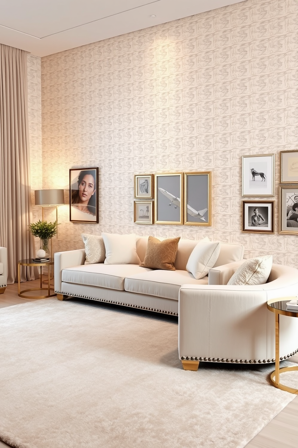 Cream Wallpaper Decorating Ideas 27