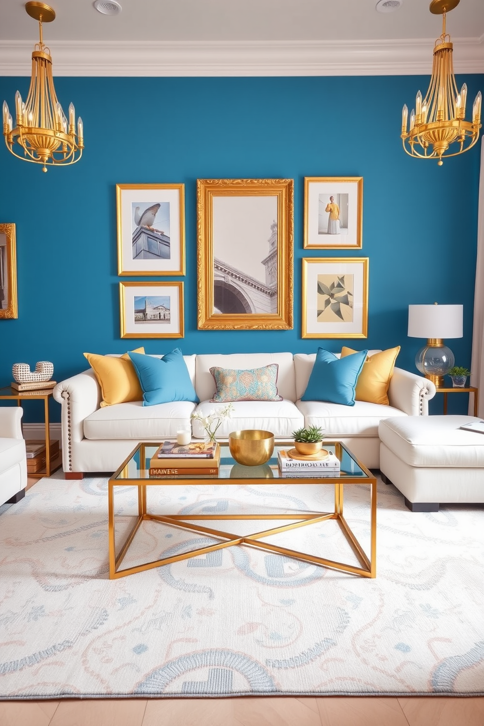 Cyan Wall Painting Ideas 5