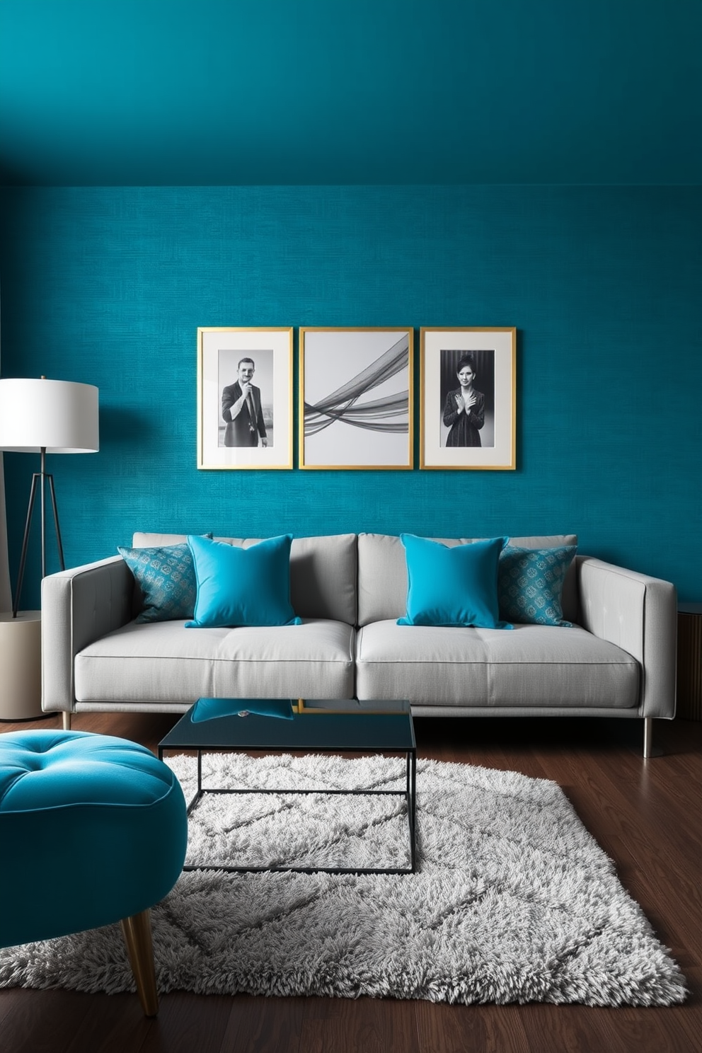 Cyan Wallpaper Decorating Ideas 13