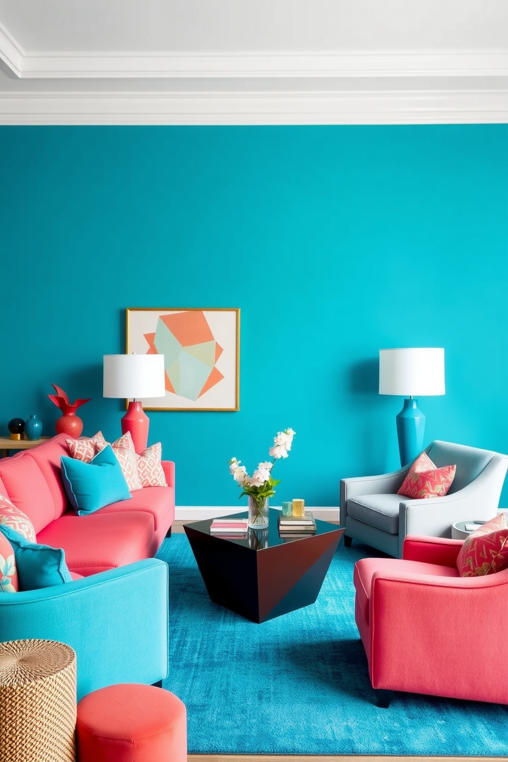 Cyan Wallpaper Decorating Ideas 19