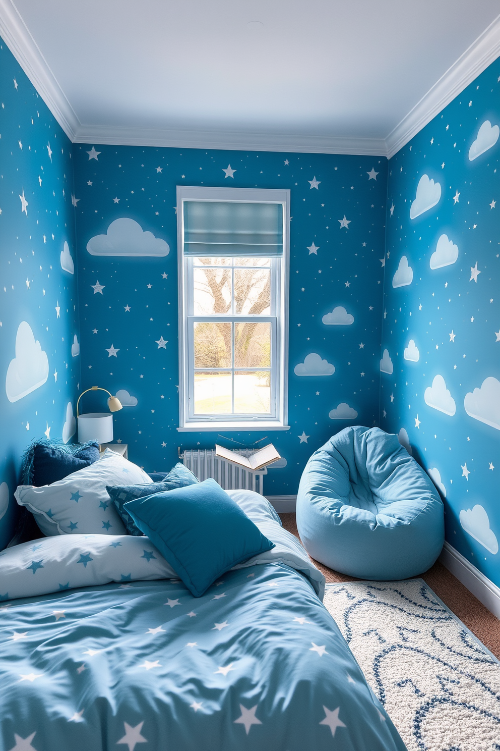 Cyan Wallpaper Decorating Ideas 20