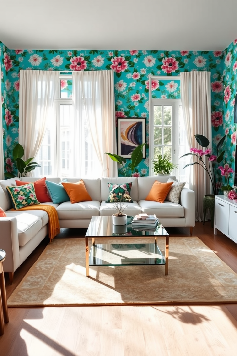 Cyan Wallpaper Decorating Ideas 4