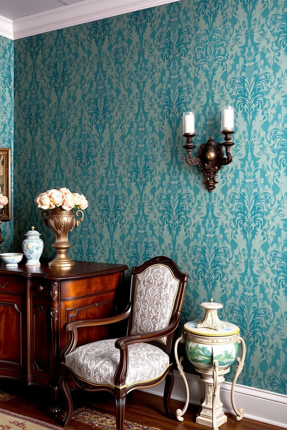 Cyan Wallpaper Decorating Ideas 6