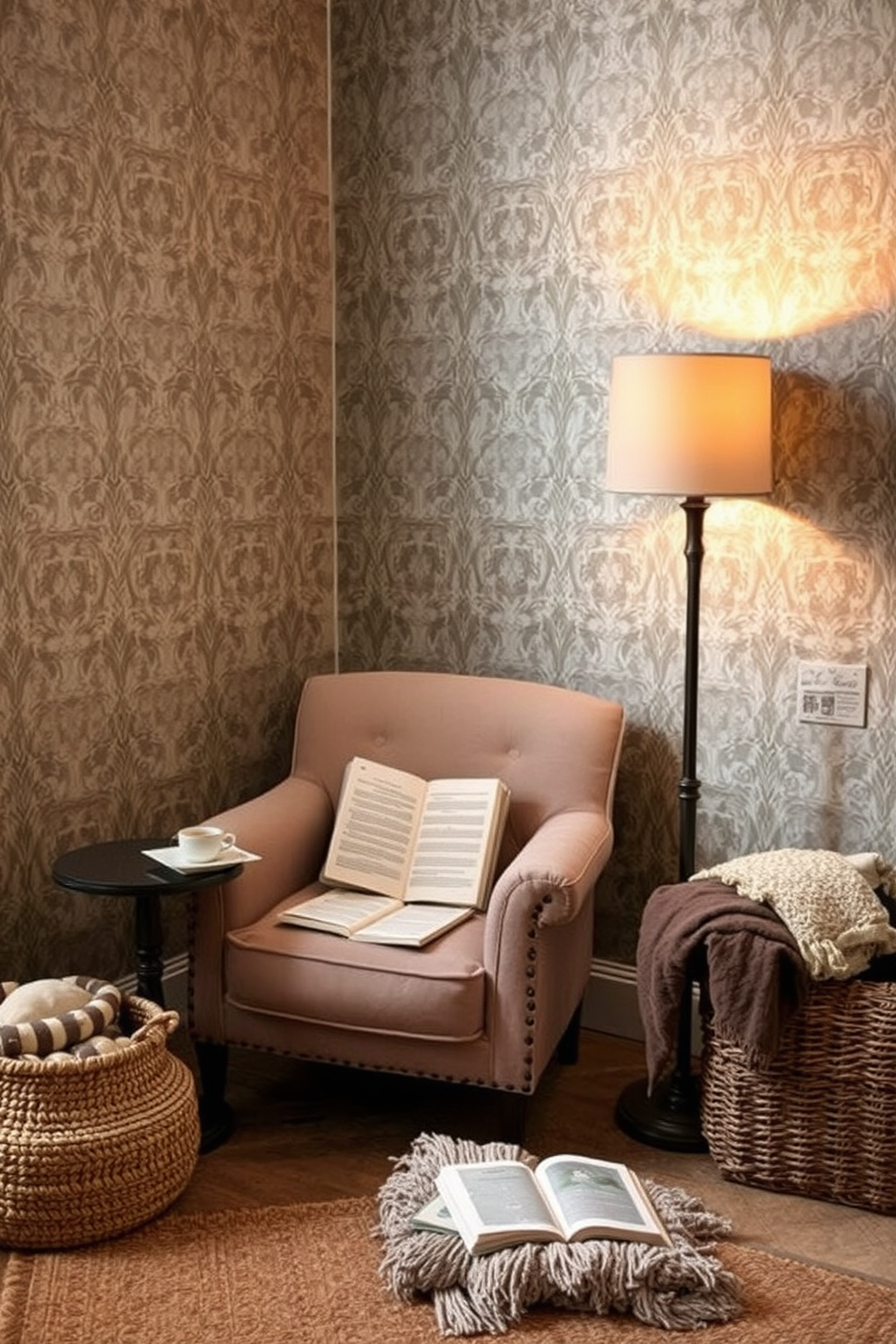 Damask Wallpaper Decorating Ideas 10