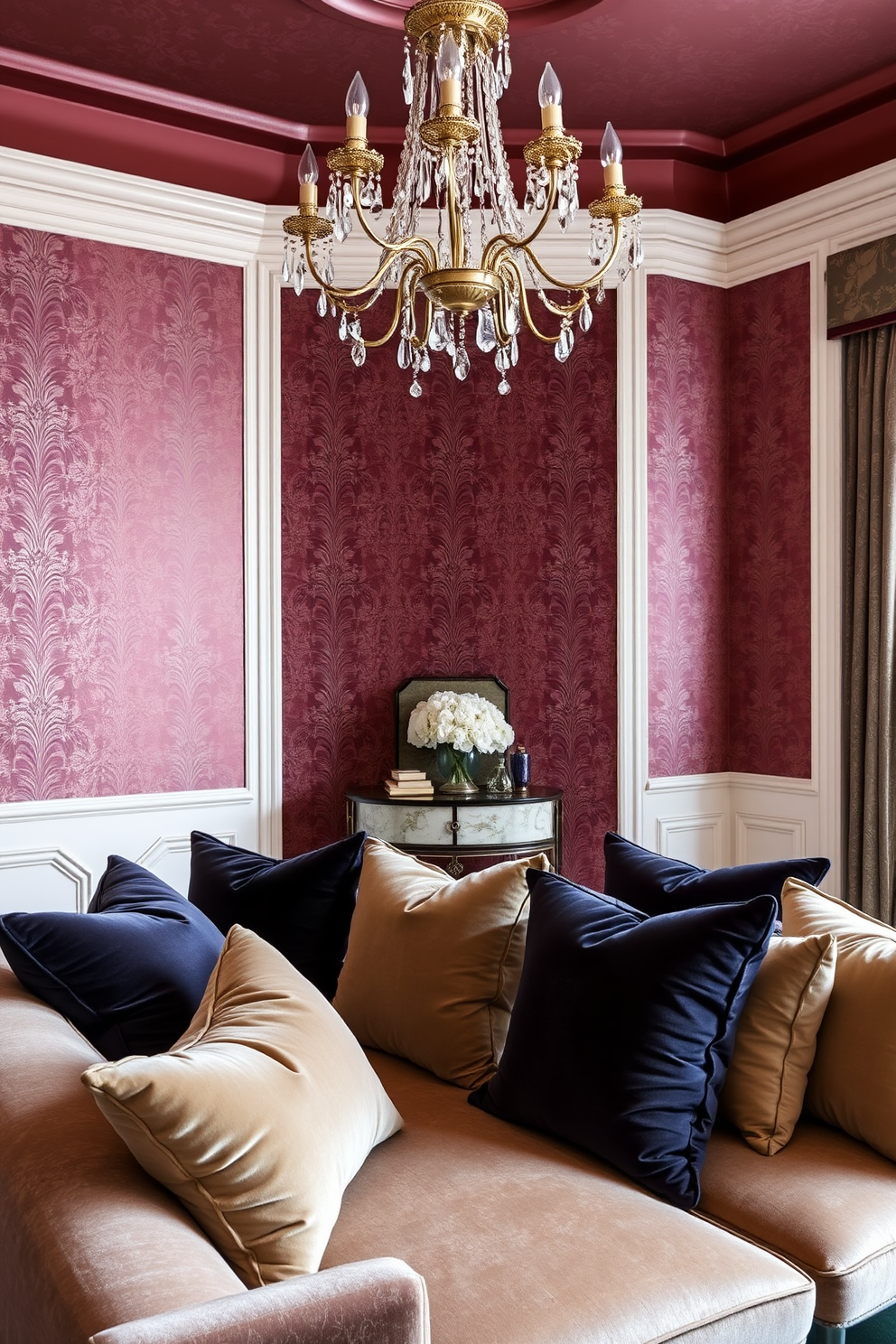 Damask Wallpaper Decorating Ideas 12