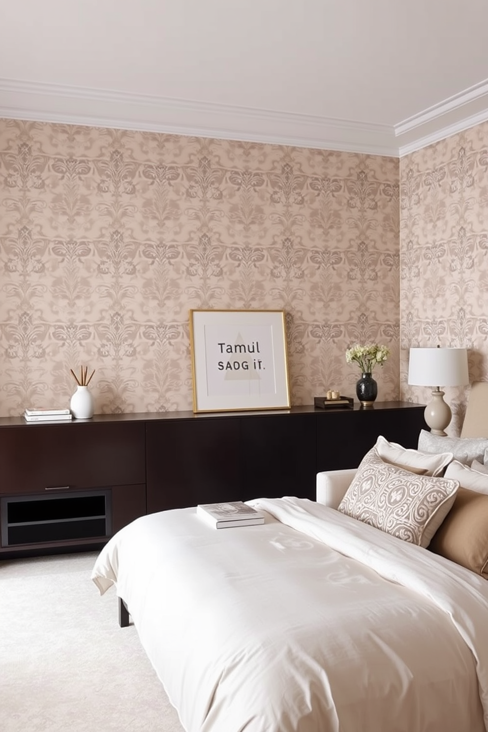 Damask Wallpaper Decorating Ideas 21