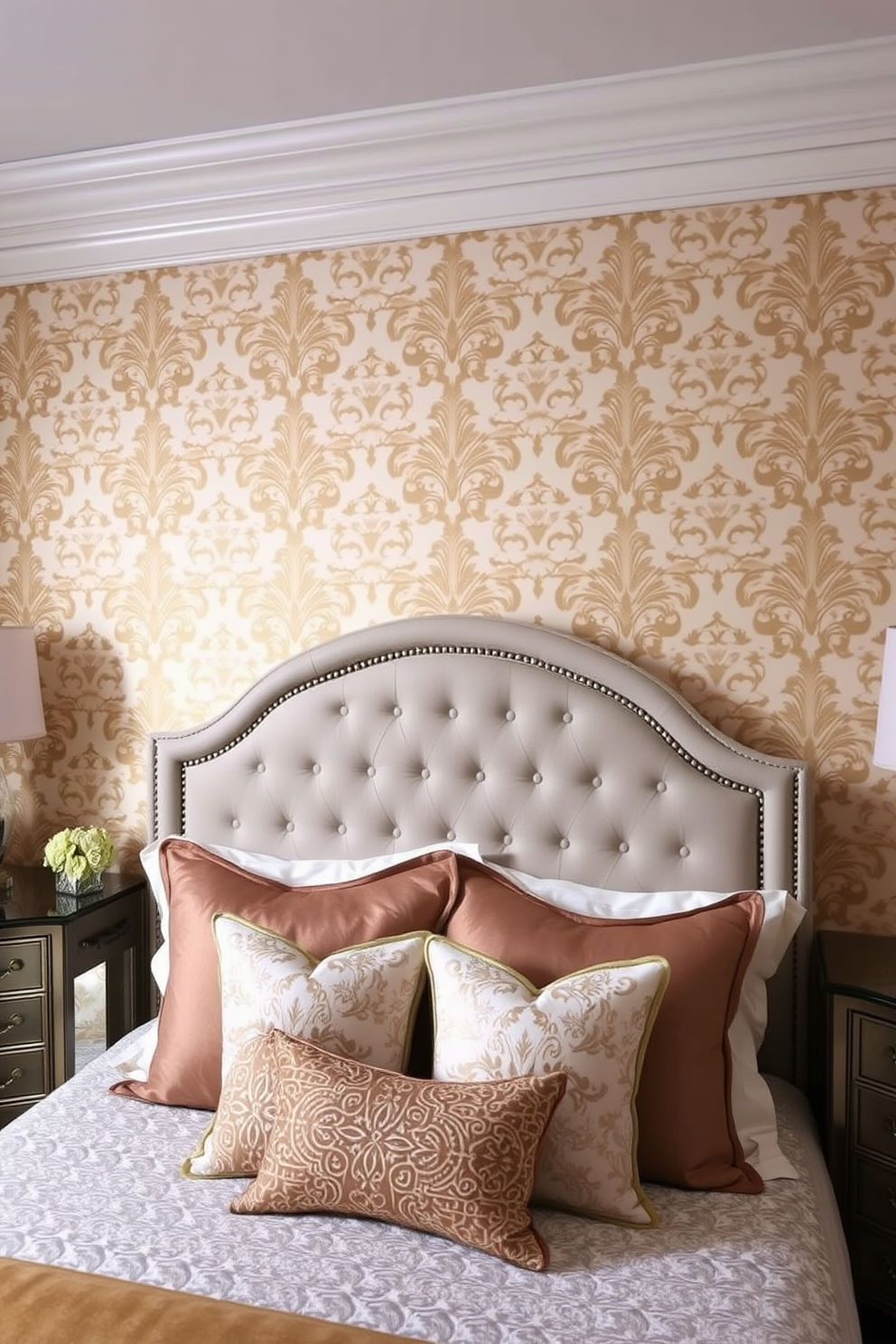 Damask Wallpaper Decorating Ideas 27