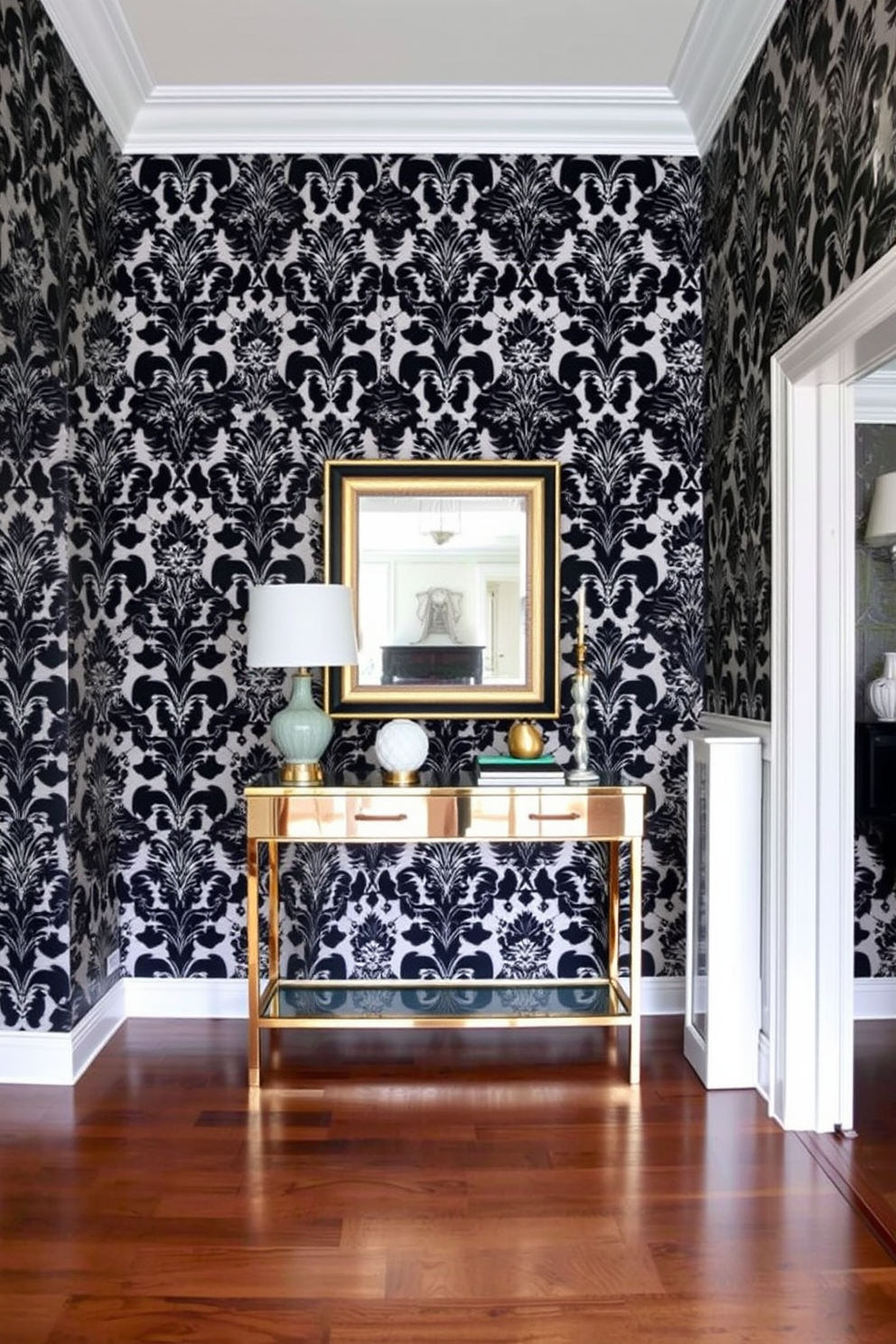 Damask Wallpaper Decorating Ideas 3