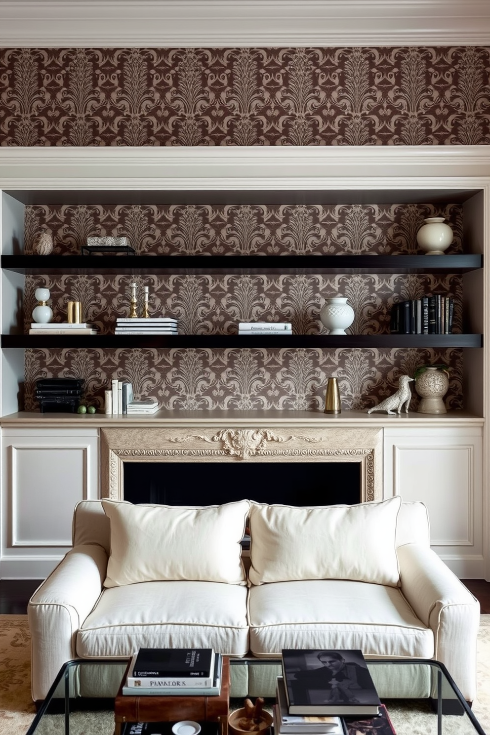 Damask Wallpaper Decorating Ideas 9