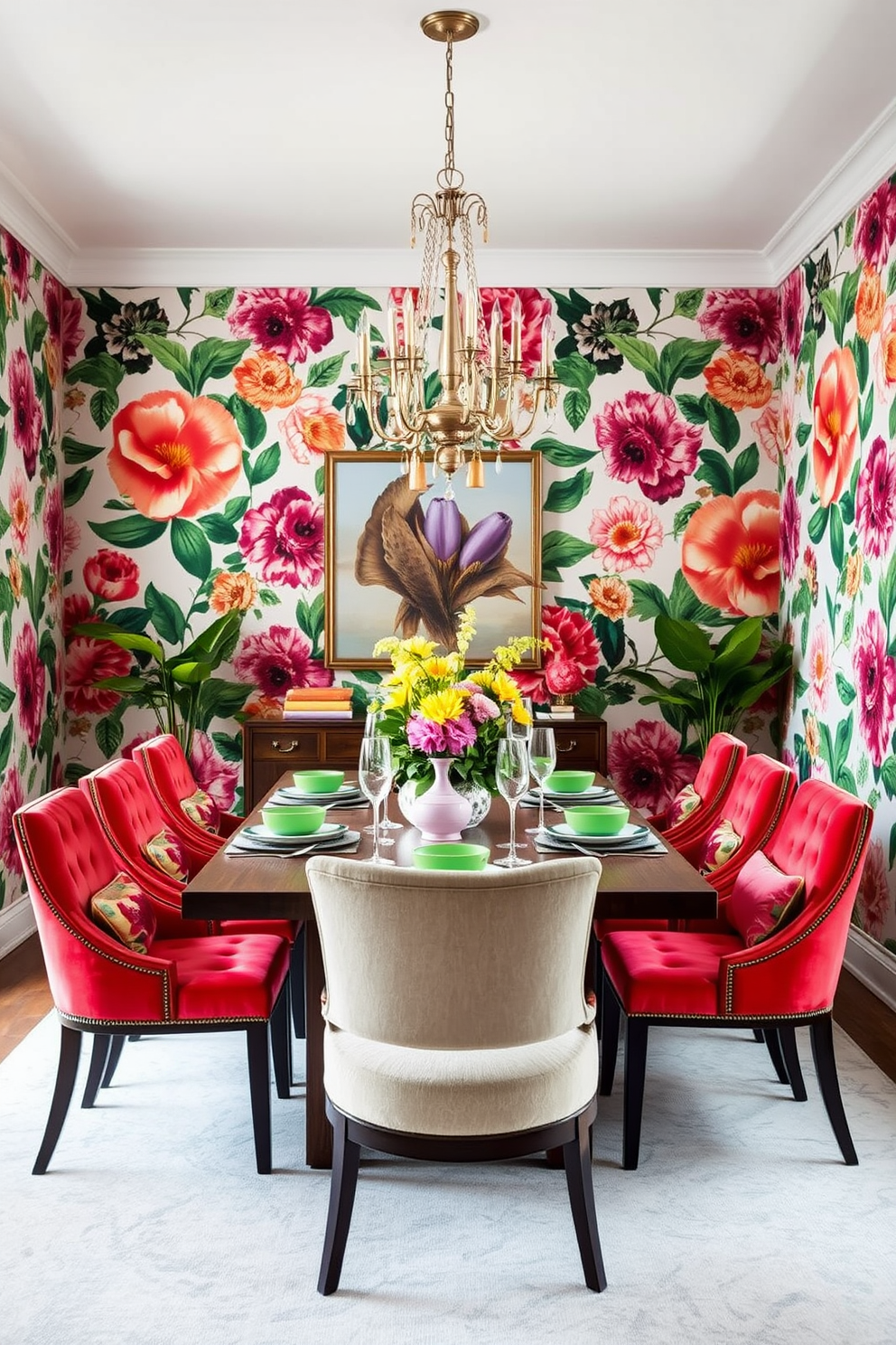 Dining Room Wallpaper Decorating Ideas 1