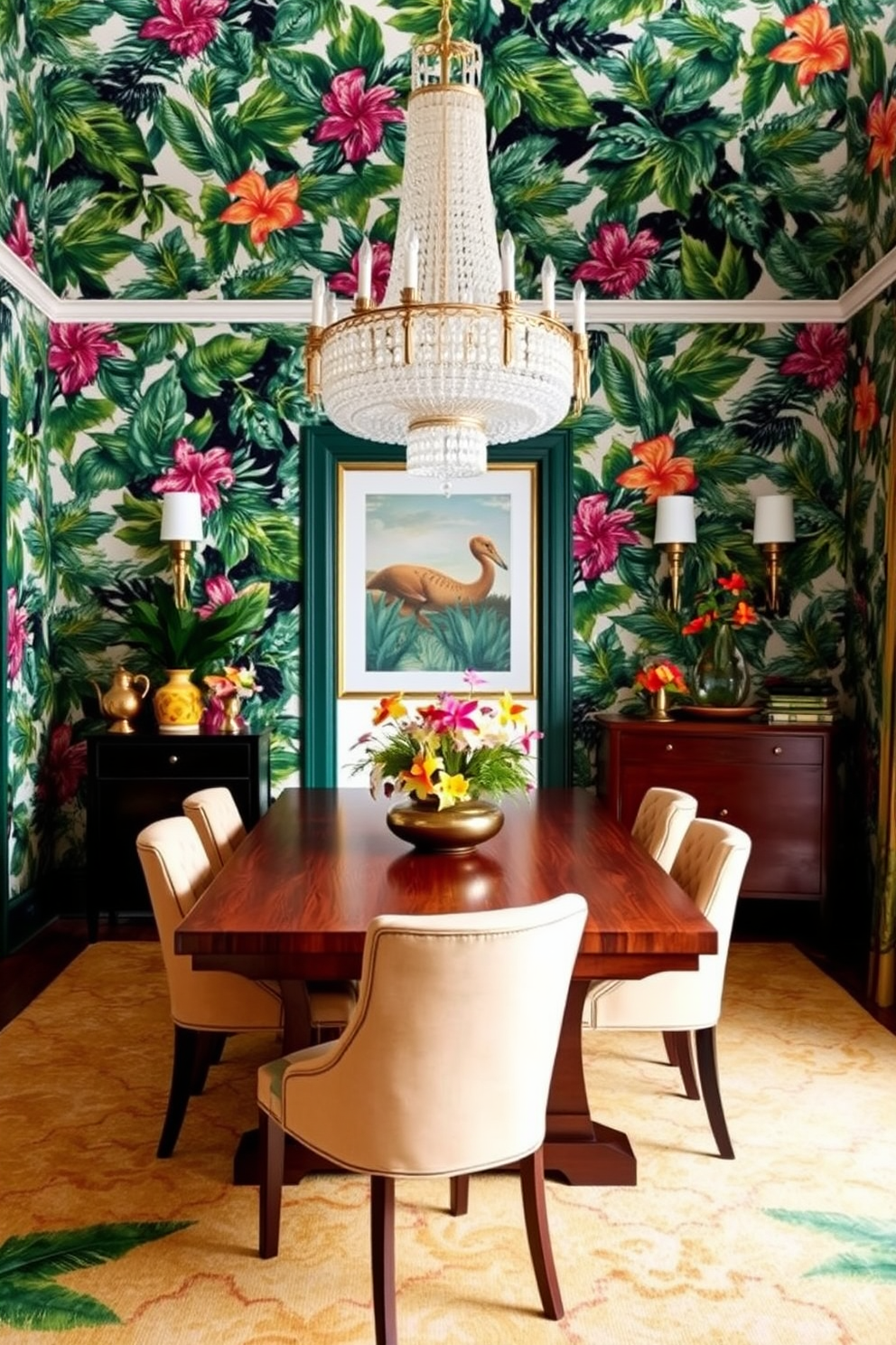 Dining Room Wallpaper Decorating Ideas 11