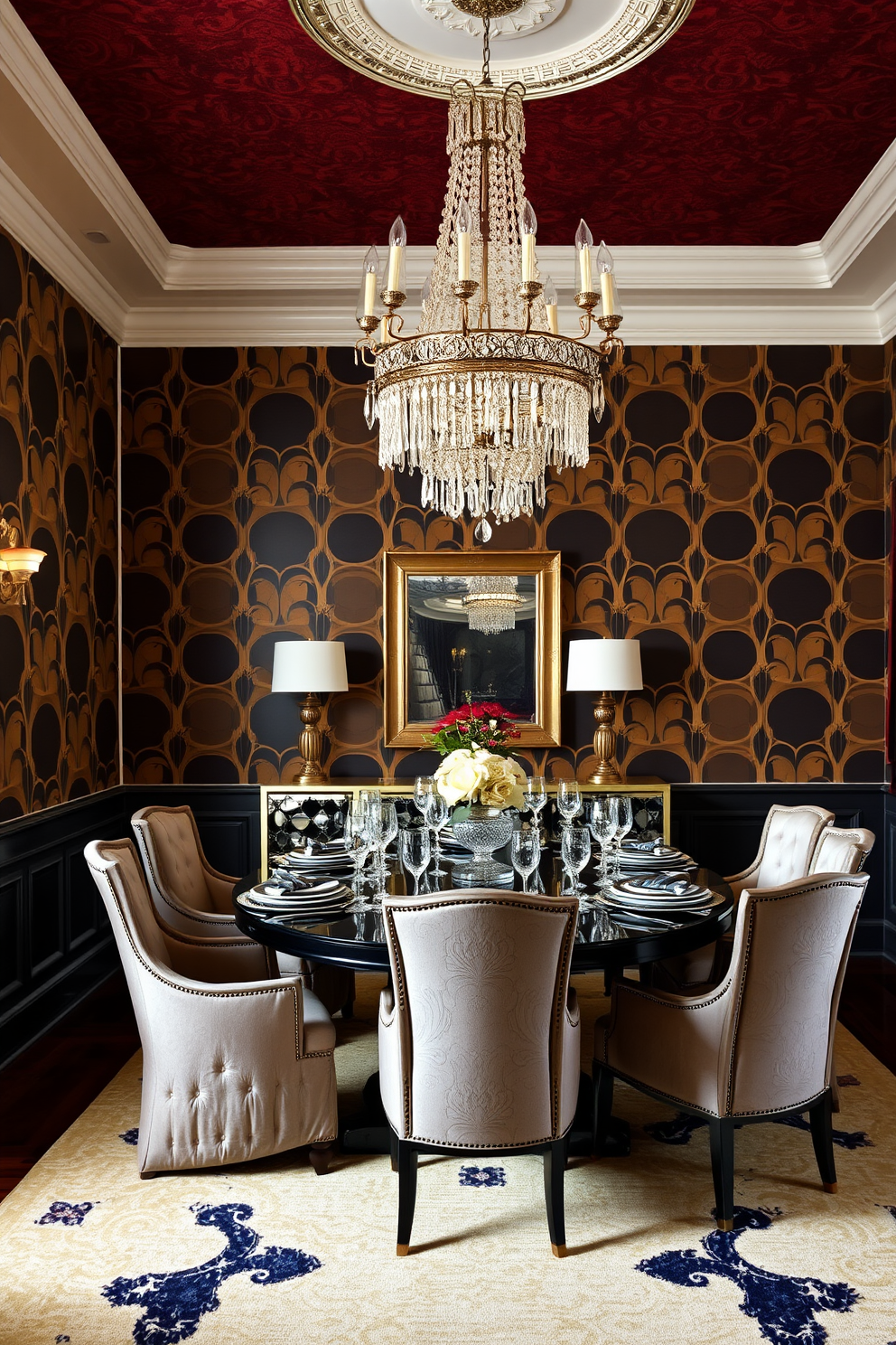 Dining Room Wallpaper Decorating Ideas 14