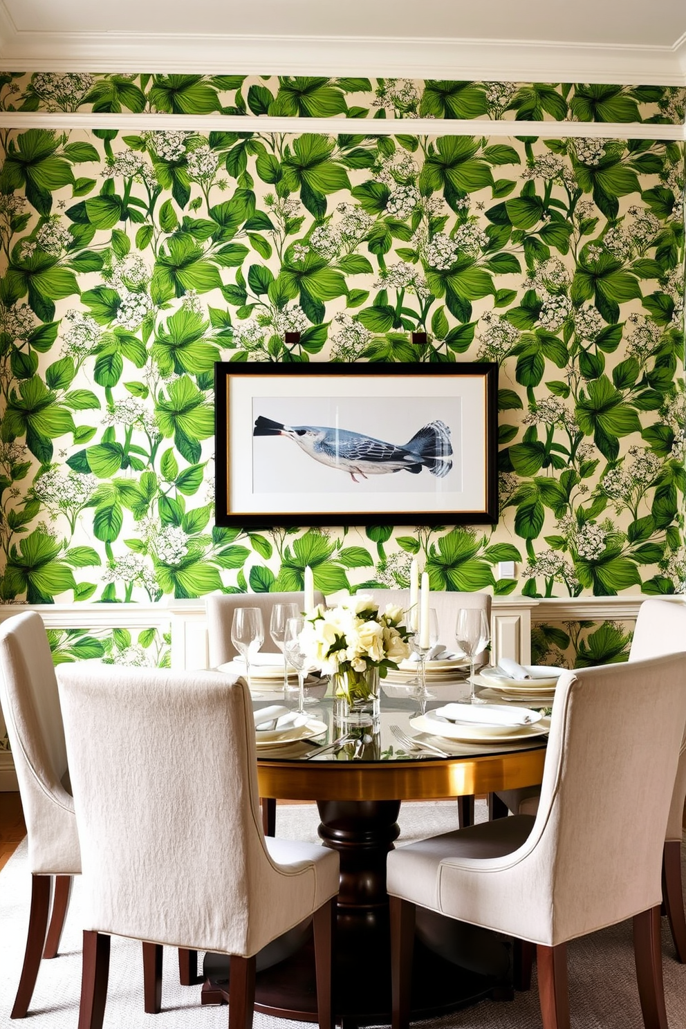 Dining Room Wallpaper Decorating Ideas 17