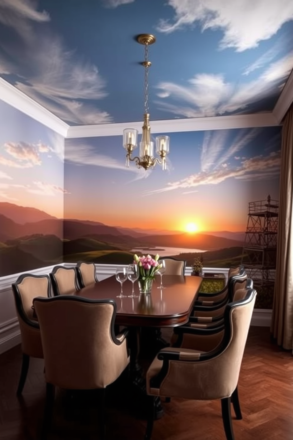 Dining Room Wallpaper Decorating Ideas 22