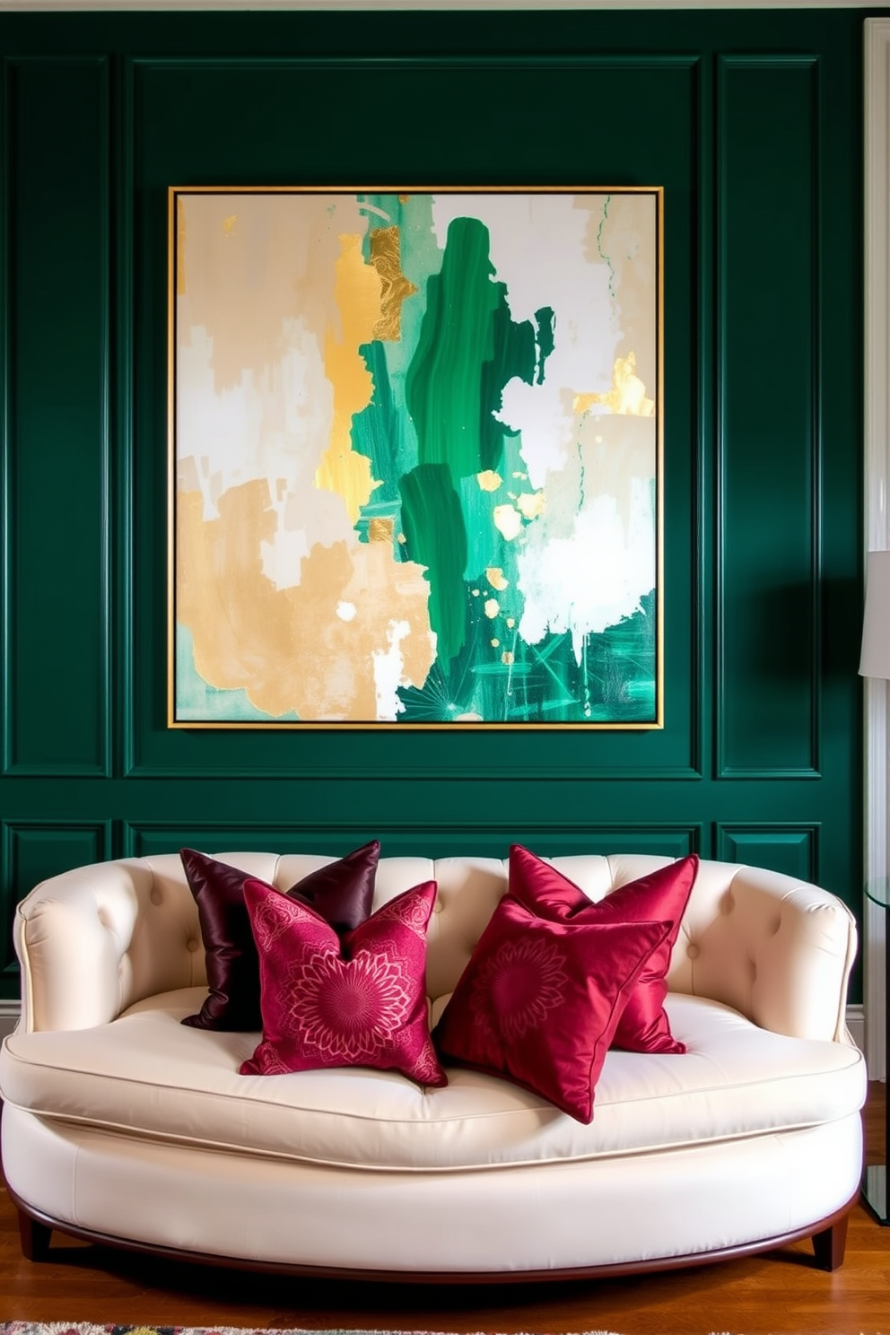 Emerald Wall Painting Ideas 1