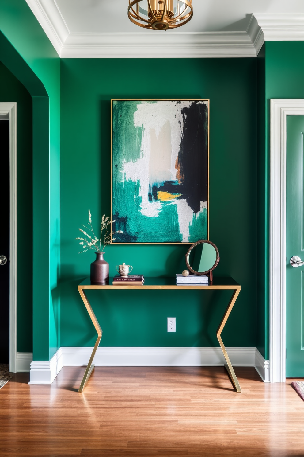 Emerald Wall Painting Ideas 10