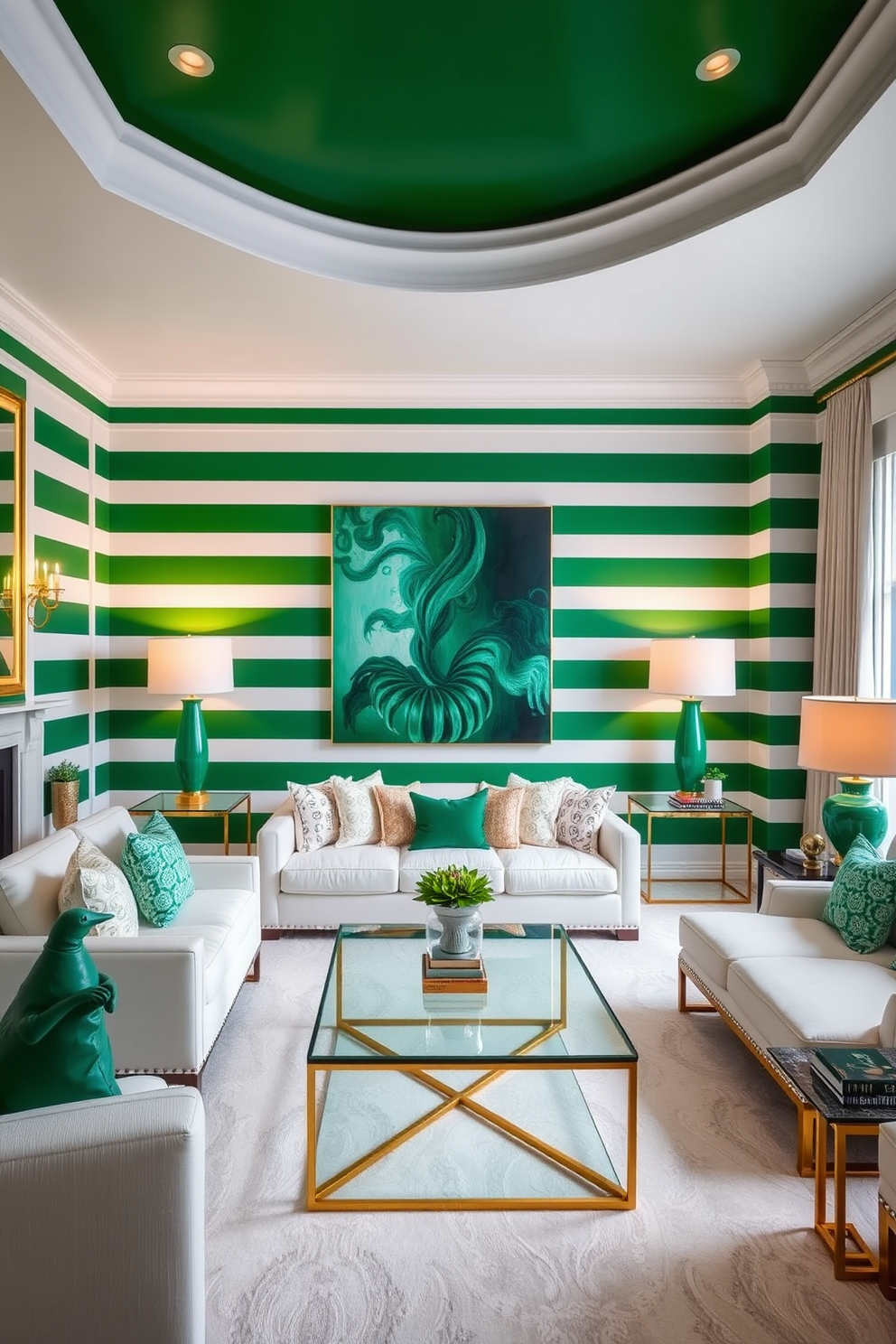 Emerald Wall Painting Ideas 11