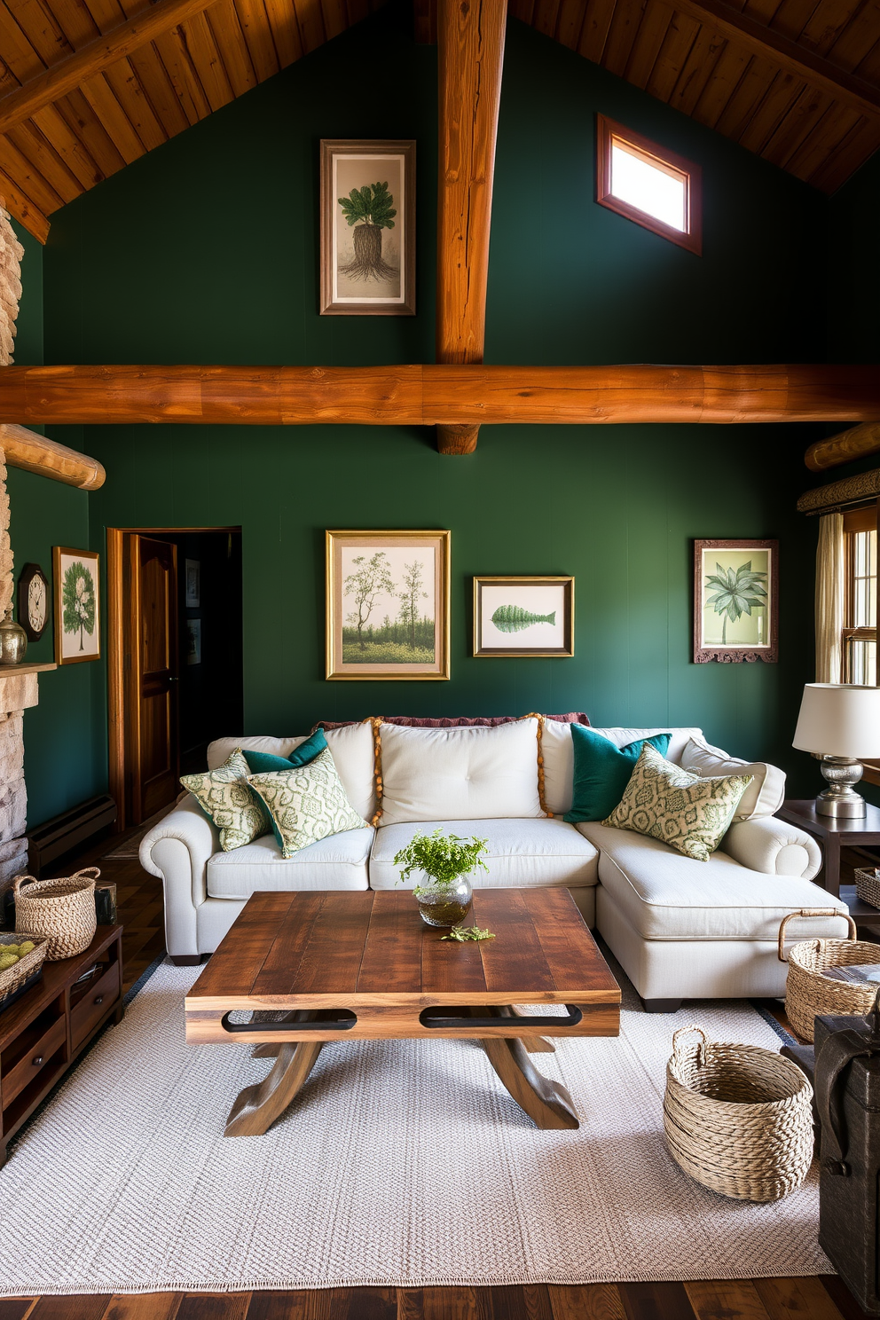 Emerald Wall Painting Ideas 29