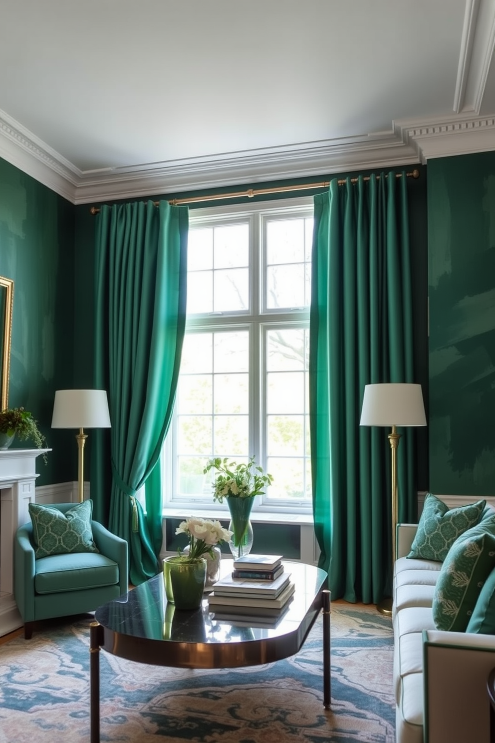 Emerald Wall Painting Ideas 30